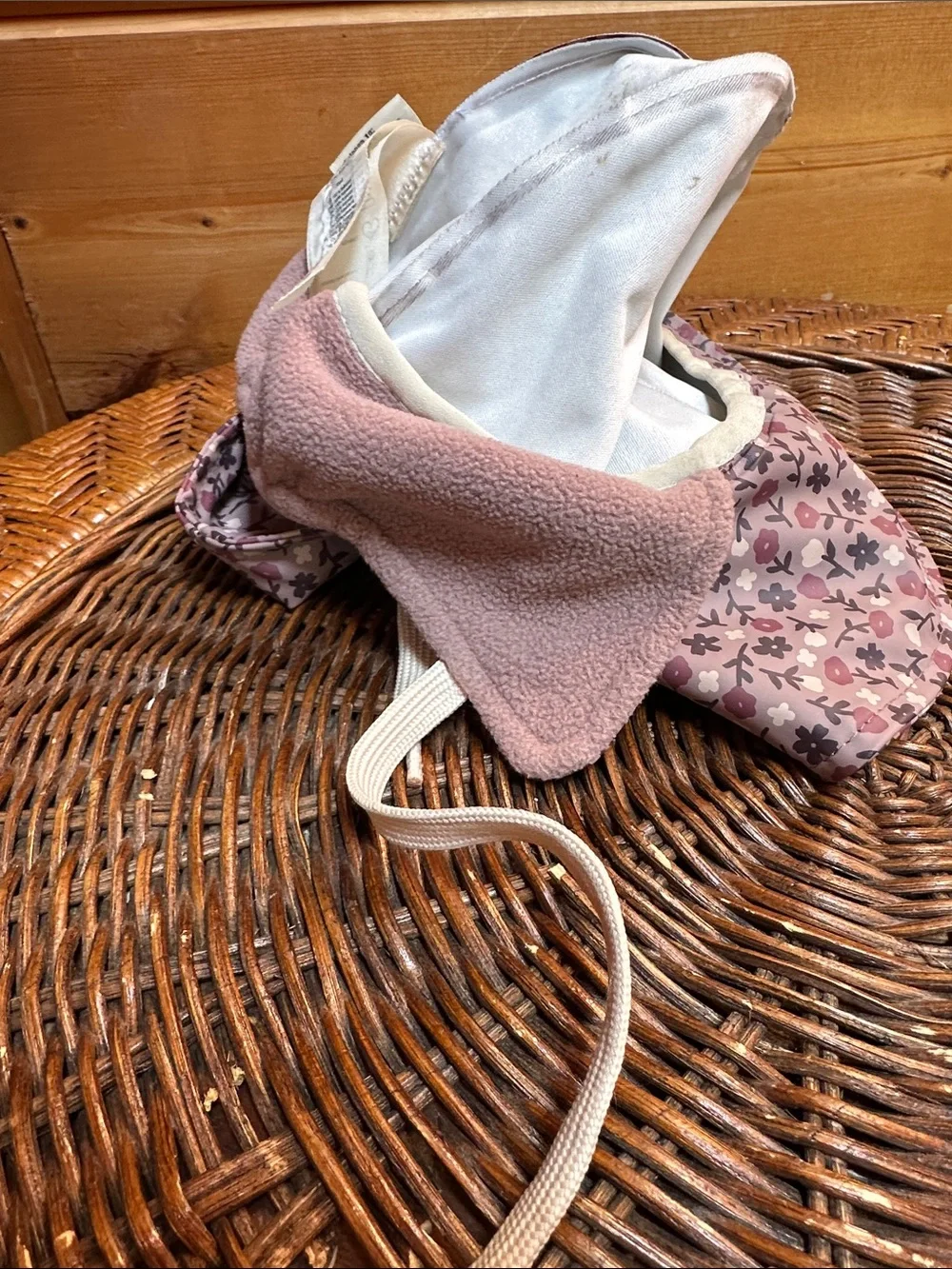 Kuling Vasa rain hat fisherman lilac floral insulated earflaps size 52-54
